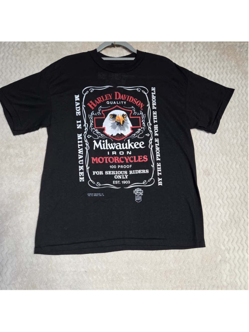 Vintage Men's Harley-Davidson Graphic T-Shirt Size L